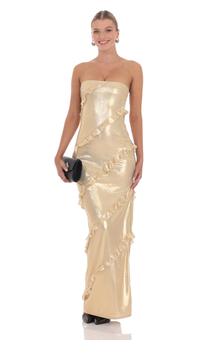 slim fit dress slacks Gold