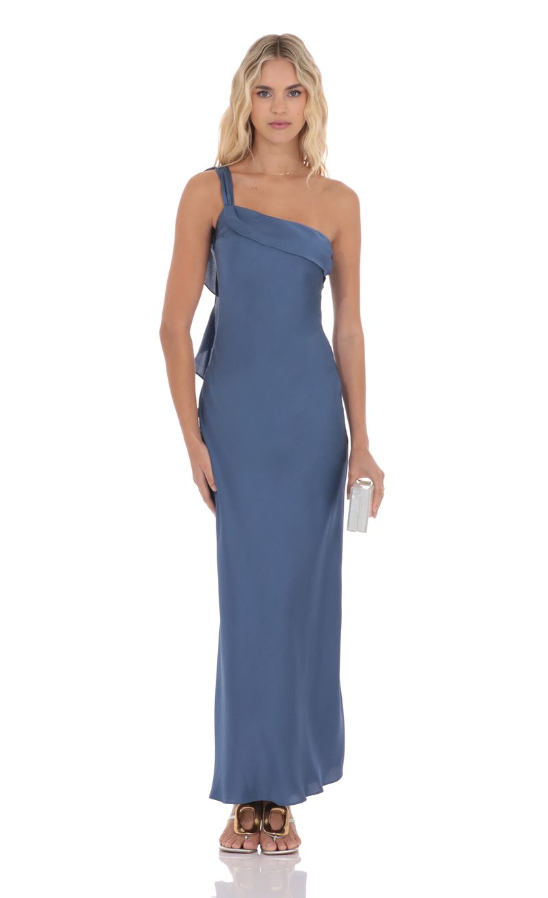 strapless open back dress Elegant Green One Shoulder Prom Dress Mermaid Long Evening Gowns with Slit main image 1