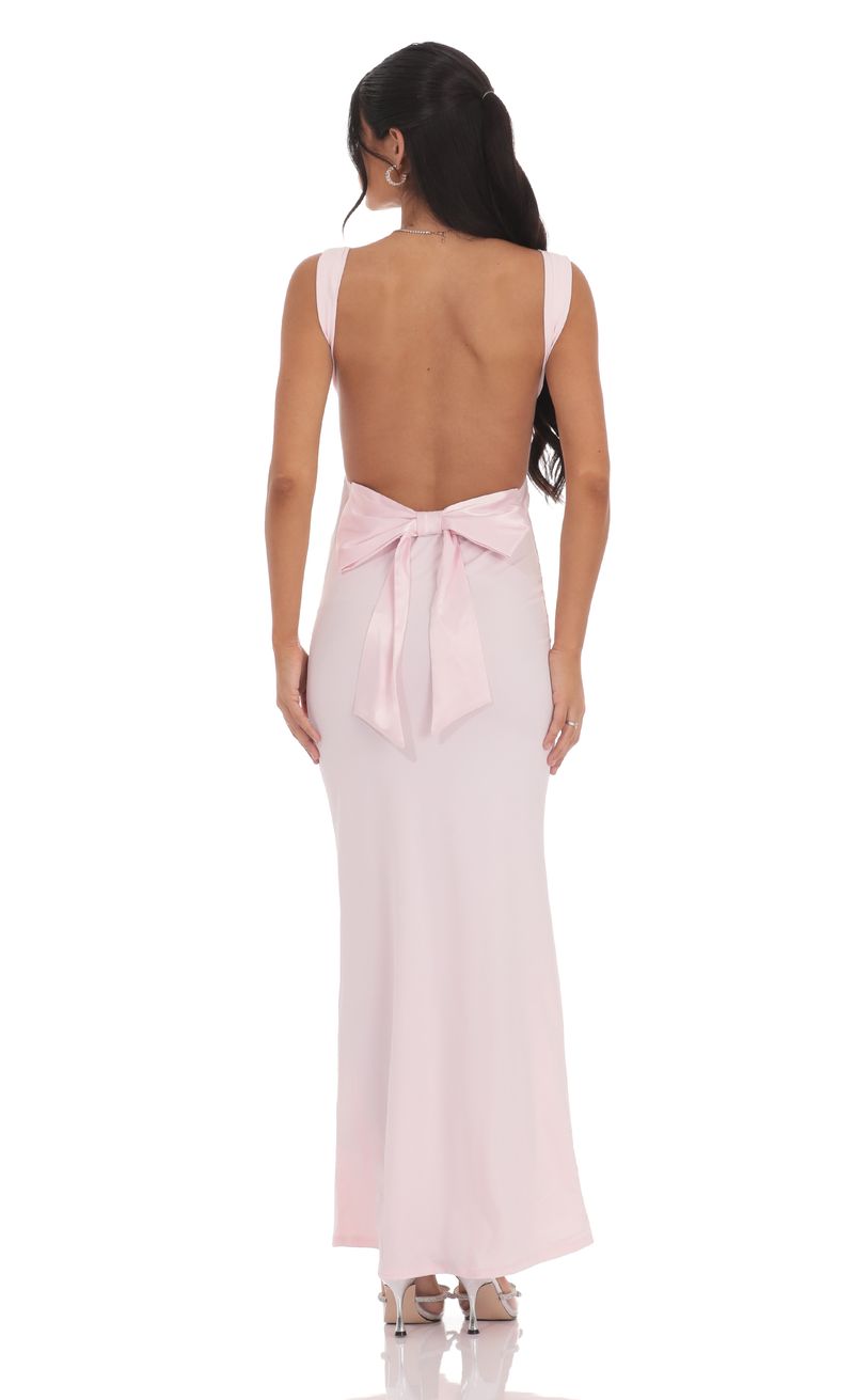 blue dress for baby girl Utopia Hooded Backless Maxi Dress main image 1