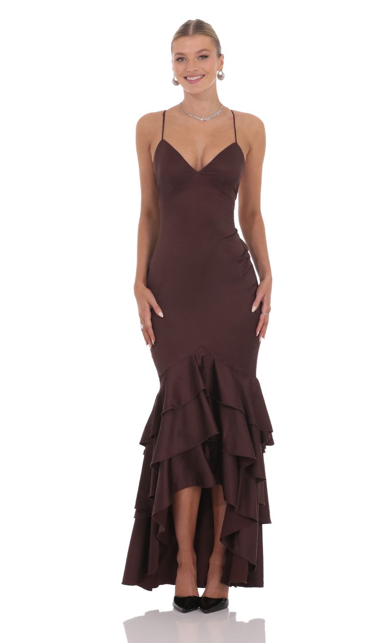 chinese dress ladies Kearny Ruffle Maxi Dress main image 1