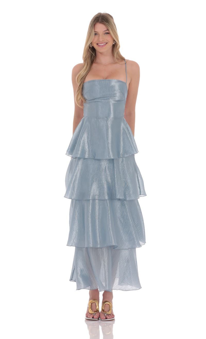chinese dress ladies The Ariel Open Back Crinkle Maxi Dress – orianalifestyle.com main image 0