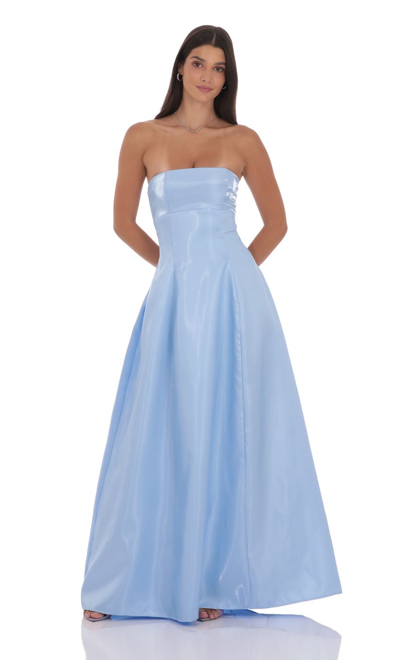 sachin and babi light blue dress Emerald Green Formal Dresses | Deep Green Prom Dresses main image 0