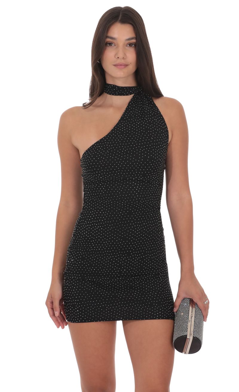 knee length dresses for ladies Power Move Mesh Rhinestone Maxi Dress