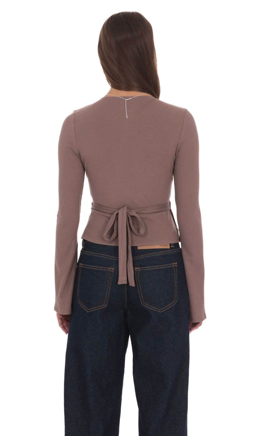 Изображение товара для Топ с запахом и V-образным вырезом