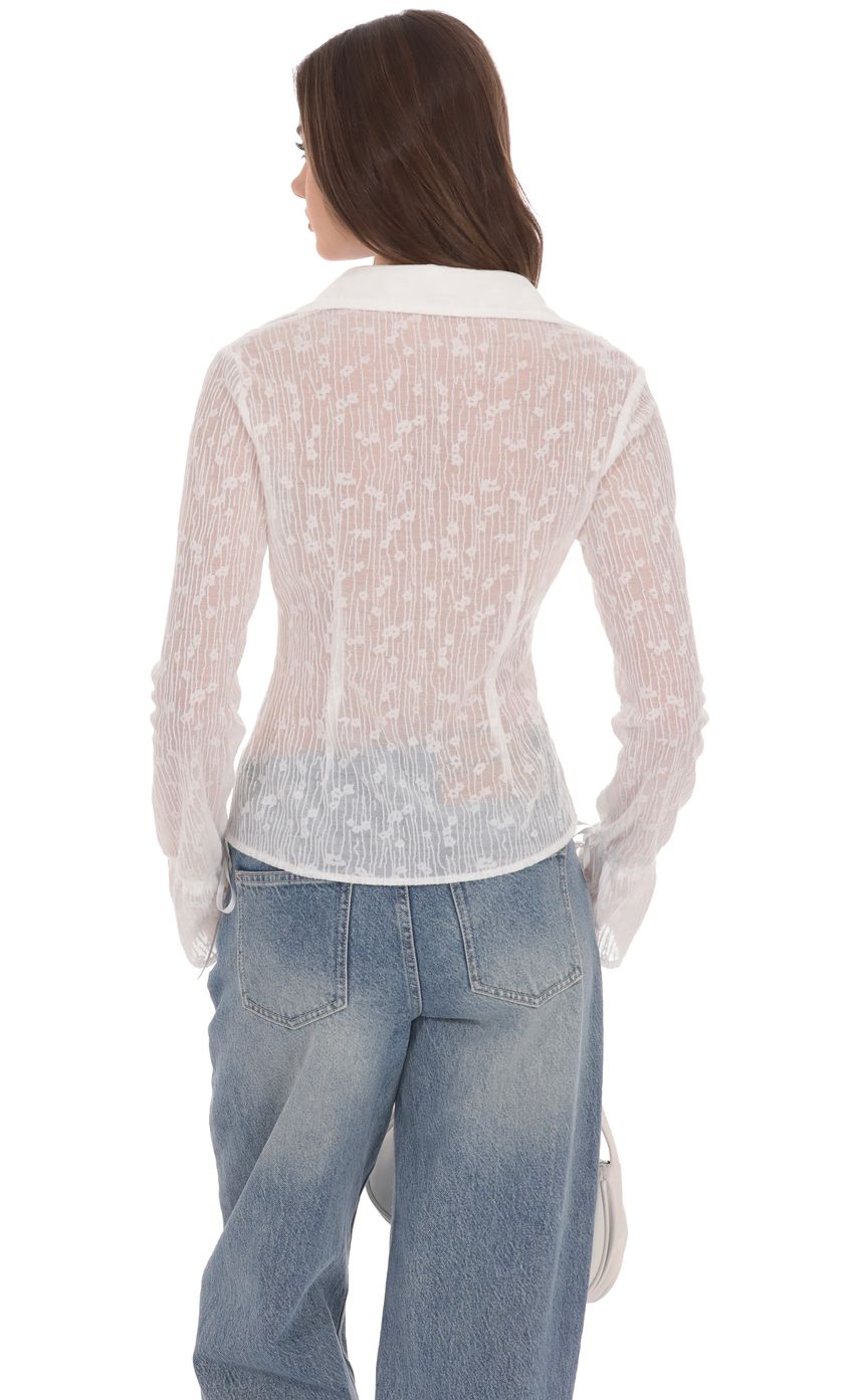 Изображение товара для Прозрачная рубашка на пуговицах