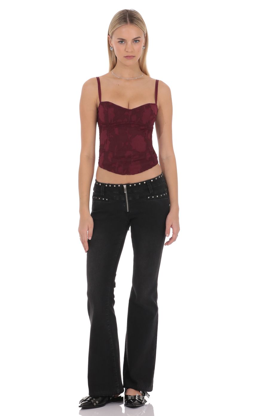 Product image for Simone Studded Low Rise Jean