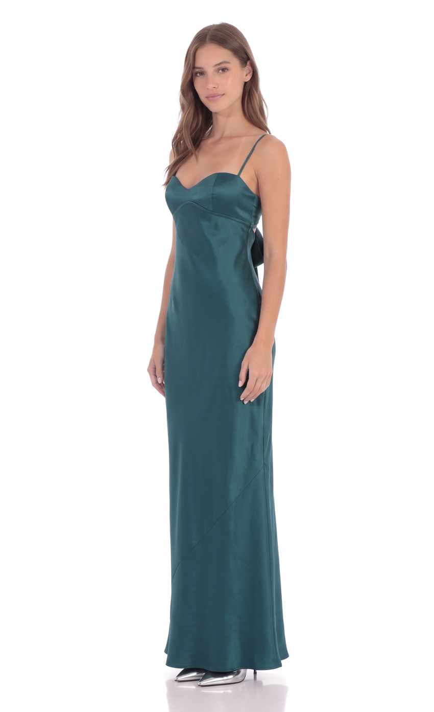 Product image for Back Tie Maxi Dress in Teal