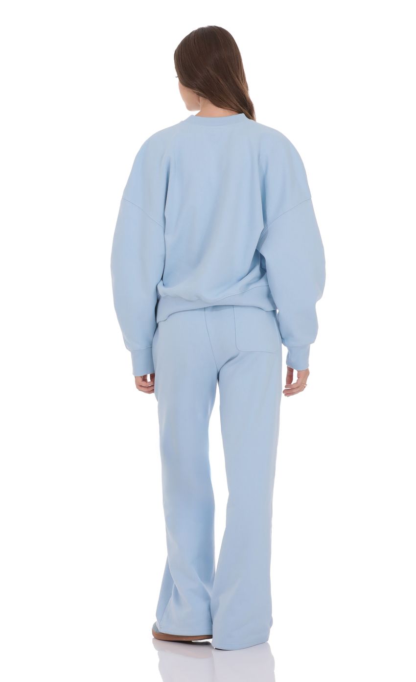 Изображение товара для Синие спортивные брюки с регулируемыми манжетами