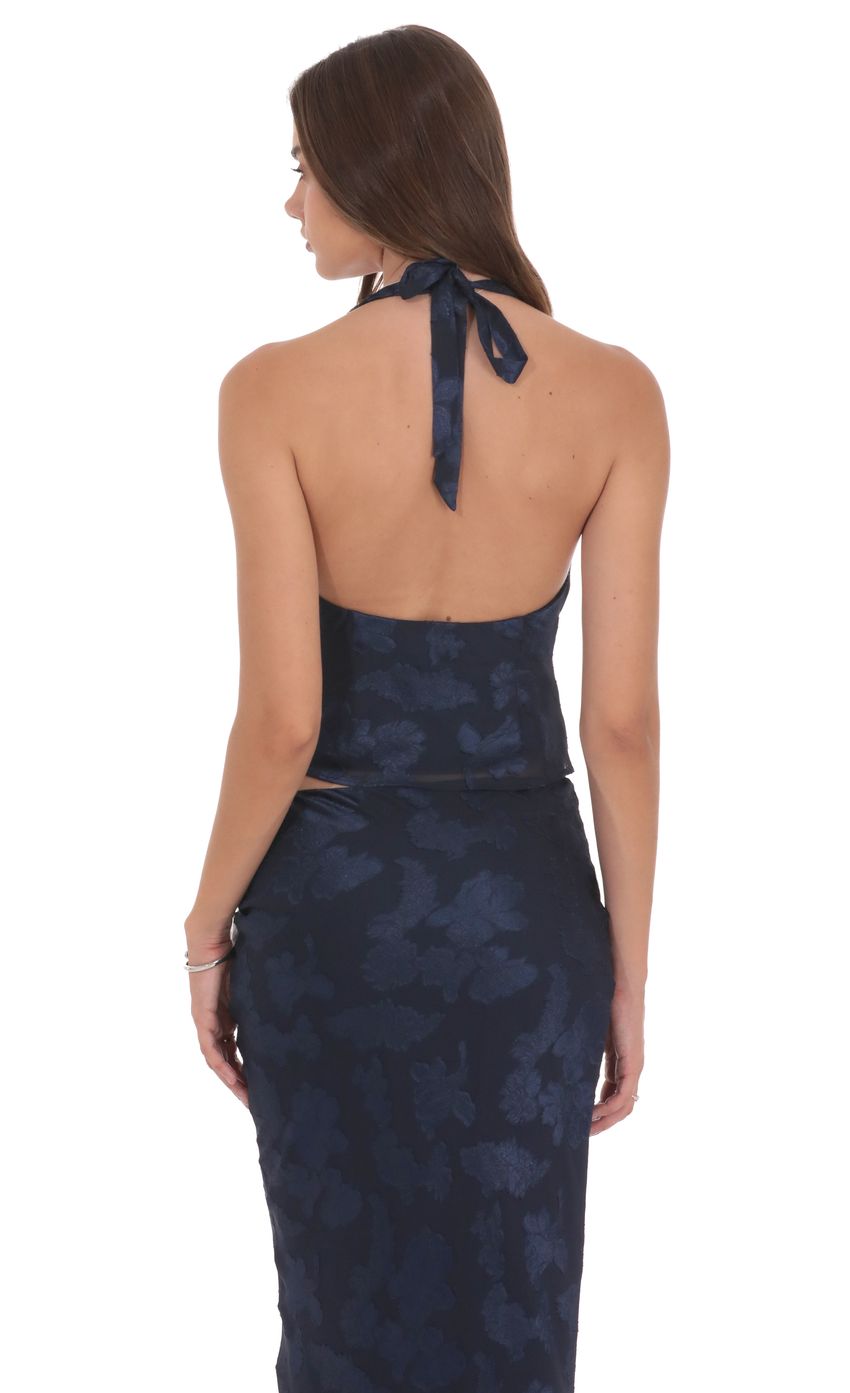 Изображение товара для Топ с цветочным принтом и драпировкой