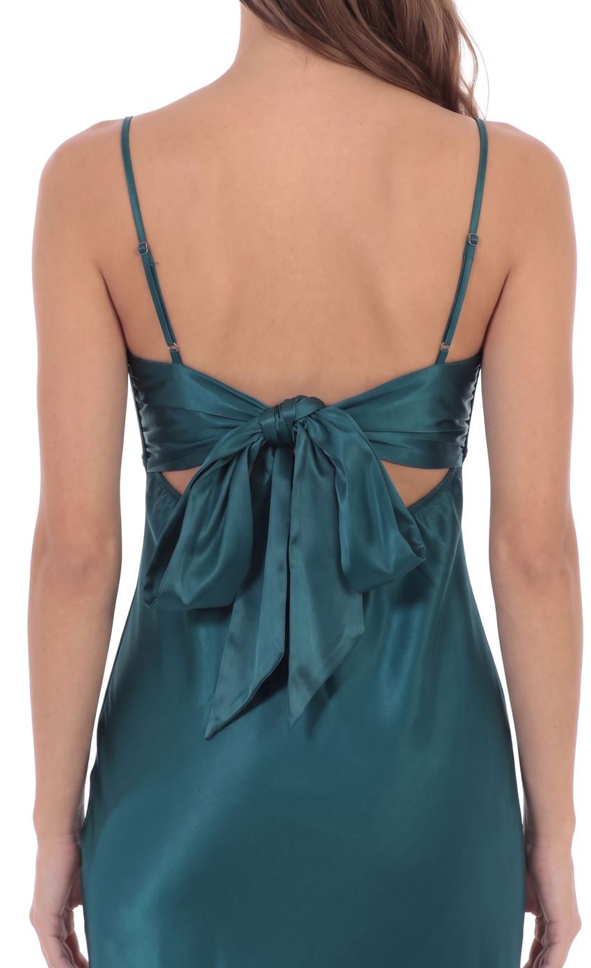 Product image for Back Tie Maxi Dress in Teal
