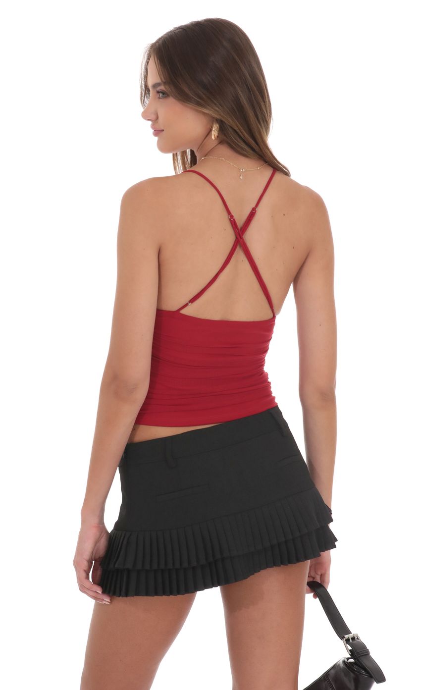 Picture Pleated Ruffle Skort in Black. Source: https://media-img.lucyinthesky.com/data/product-media/850xAUTO/096e4da6-d2b9-4889-b5e7-cf05cce2c97c.jpg