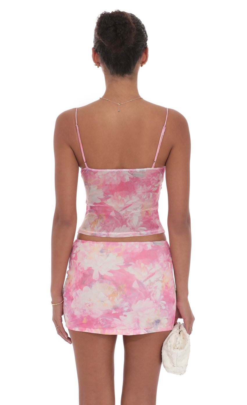 Picture Twist Floral Mesh Two Piece Set in Pink. Source: https://media-img.lucyinthesky.com/data/product-media/850xAUTO/0c022871-3425-41d5-b28b-245d4a4af665.jpg
