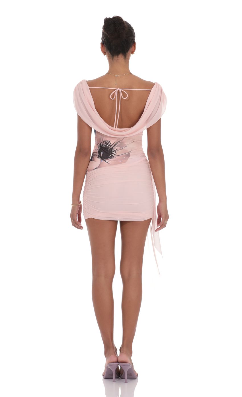 Picture Floral Off Shoulder Tassel Dress in Pink. Source: https://media-img.lucyinthesky.com/data/product-media/850xAUTO/0c2f7e6a-4a20-4aac-9dcf-e684a19b94ae.jpg