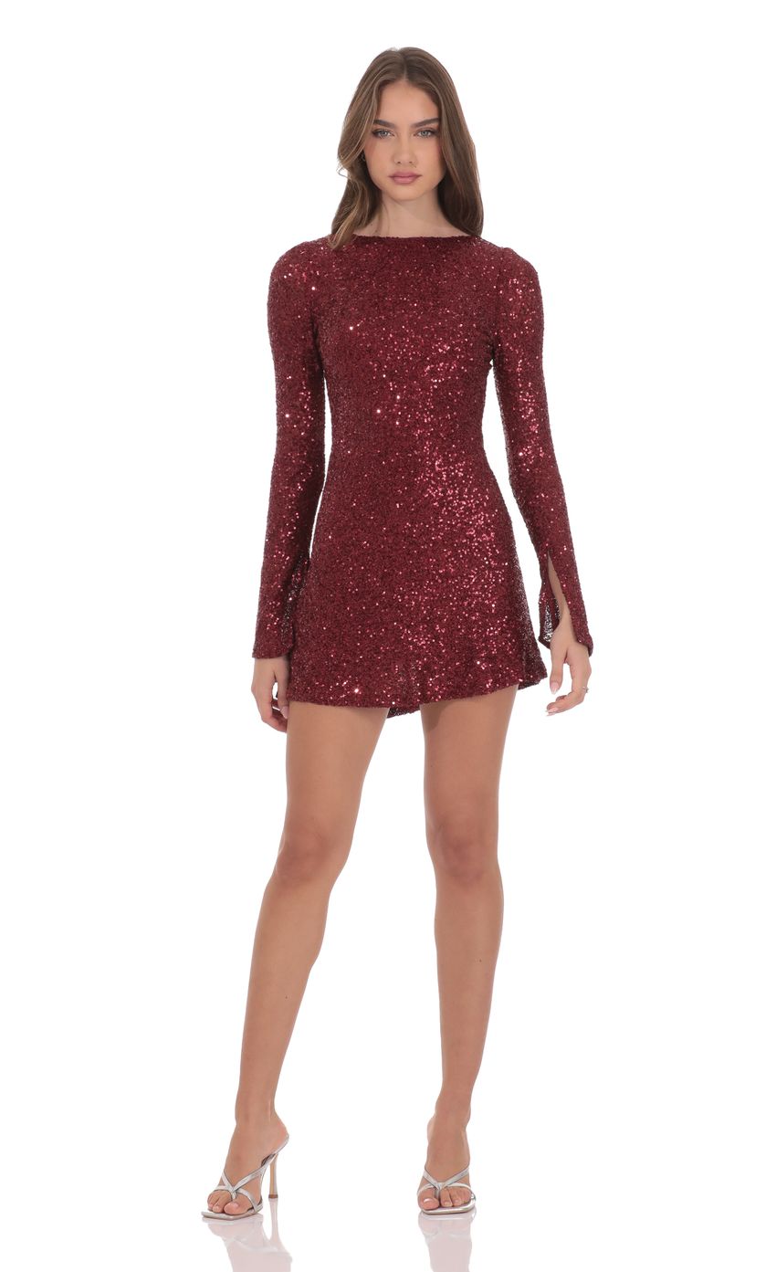 Изображение товара для Платье с открытой спиной в пайетках