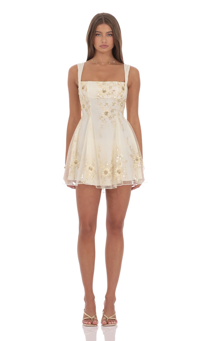 Изображение товара для Платье-фит энд флер