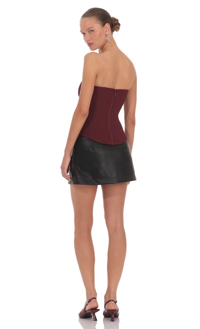 Product image for Daniella Corset Top in Red