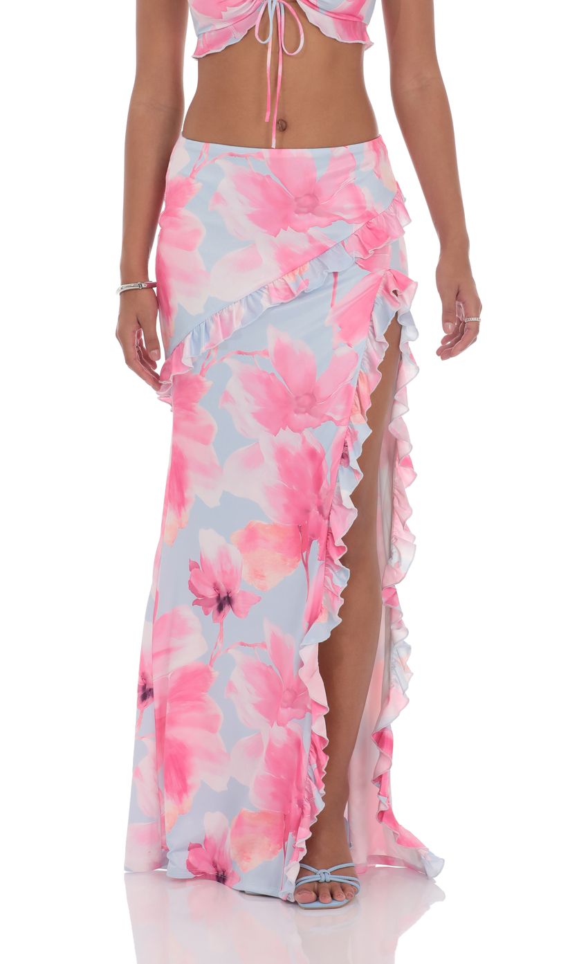 Picture Floral Ruffle Two Piece Set in Blue. Source: https://media-img.lucyinthesky.com/data/product-media/850xAUTO/18f31fe5-b178-4708-9d9e-094b849a8364.jpg