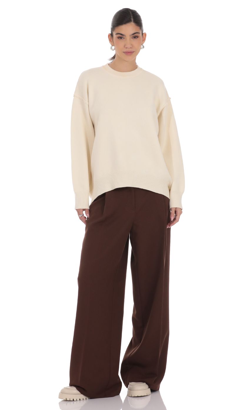 Product image for Oversized Knit Jumper in Ivory