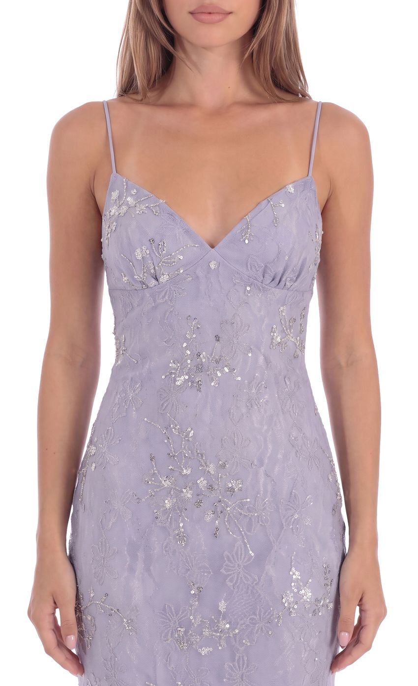 Product image for Embellished Maxi Dress in Lavender