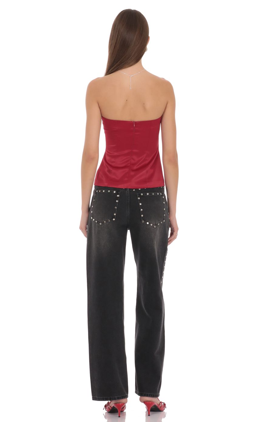 Product image for Anastasia Strapless Satin Top