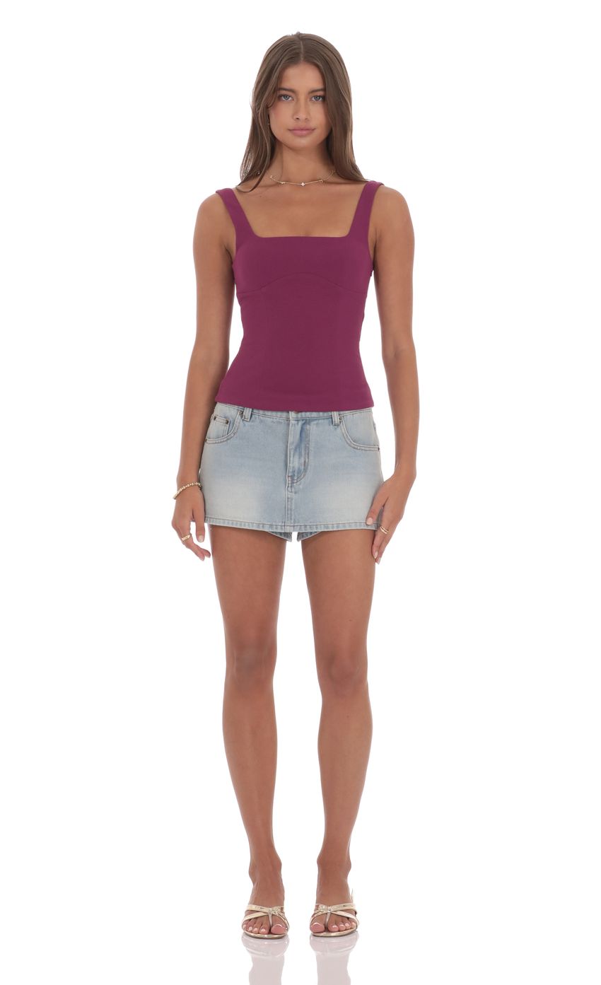 Product image for Back Bow Top in Magenta