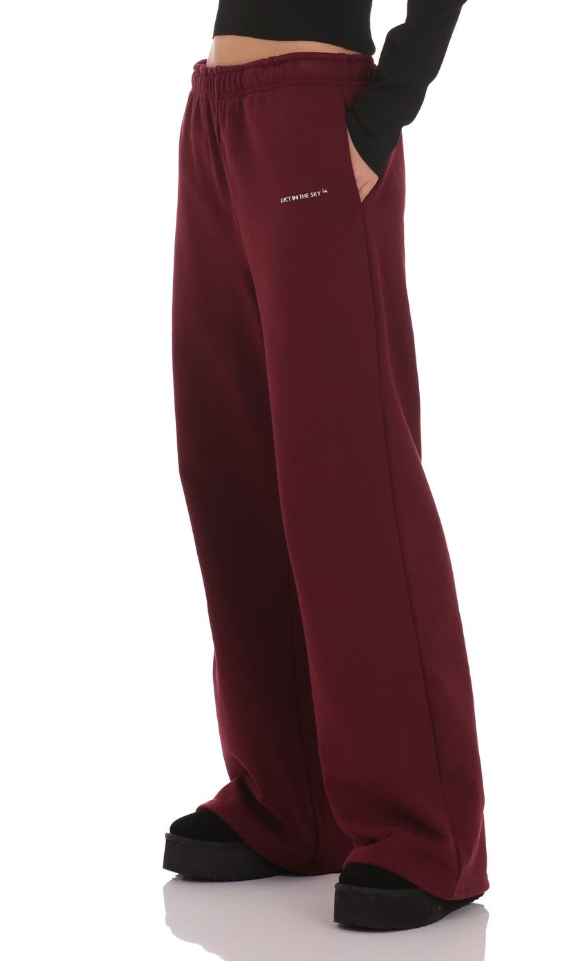 Изображение товара для Бордовые джоггеры с регулируемыми манжетами