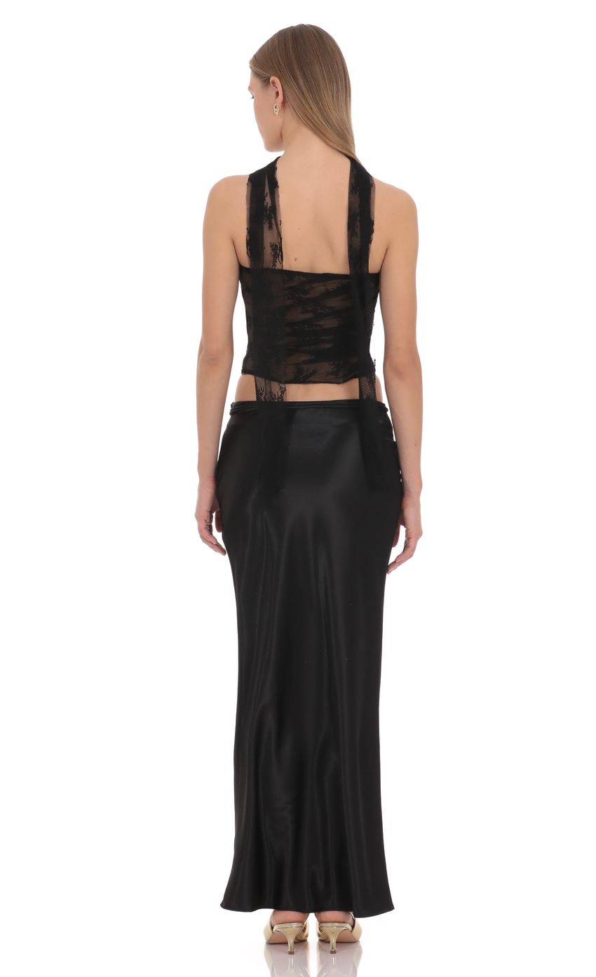 Product image for Paloma Satin Maxi Skirt
