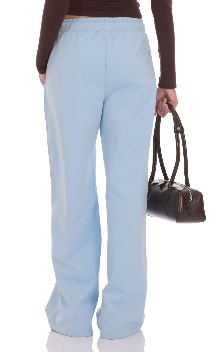 Изображение товара для Брюки из футера в синем цвете