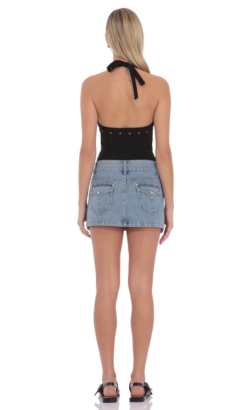 Product image for Valeria Denim Mini Skirt
