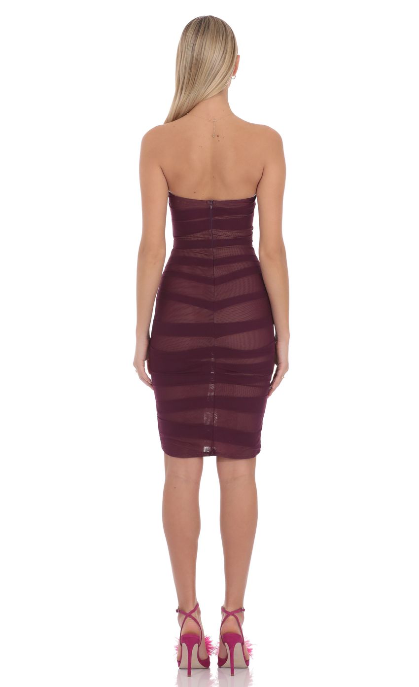 Product image for Velara Mesh Strapless Midi Dress
