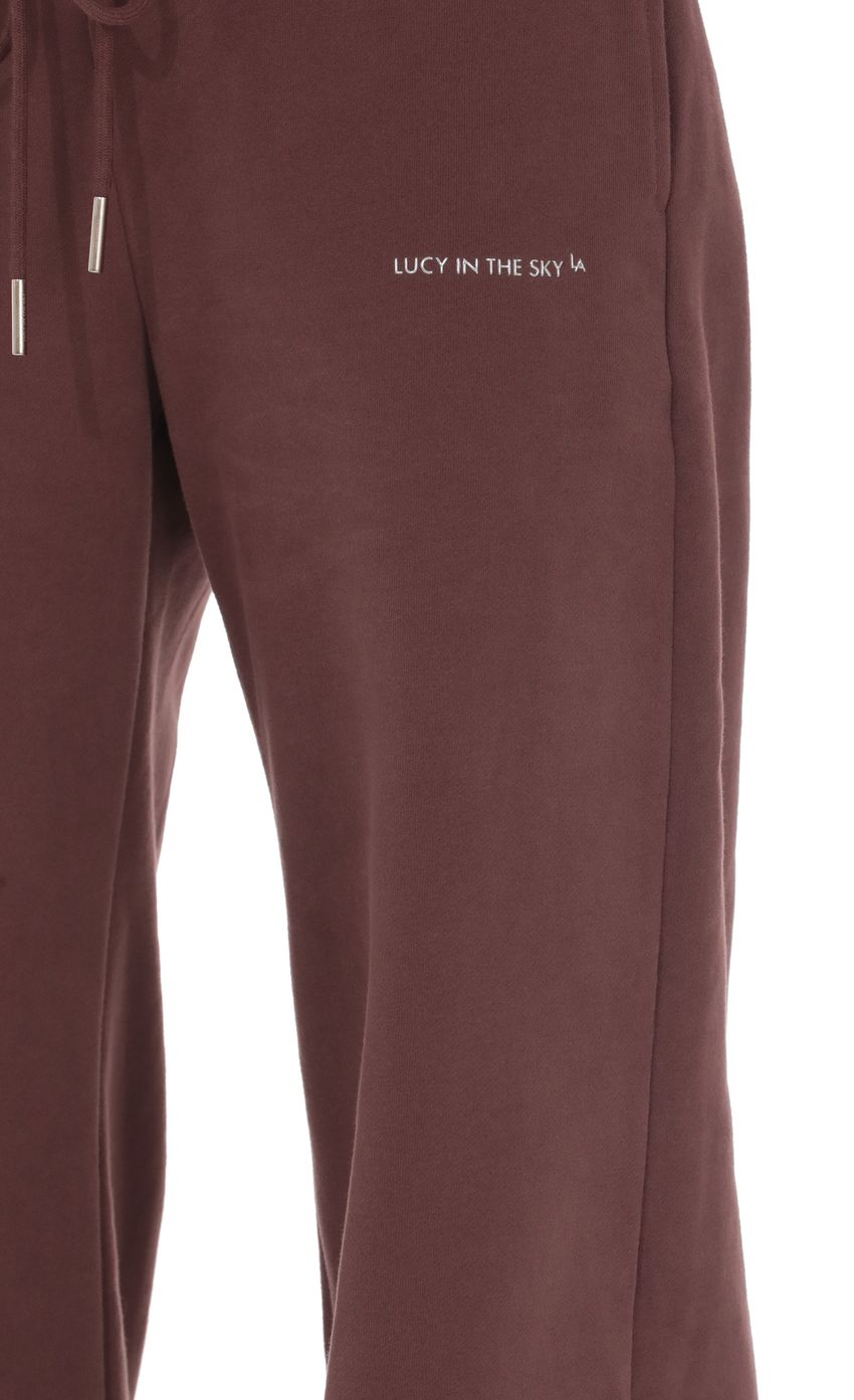 Изображение товара для Прямые флисовые брюки коричневого цвета