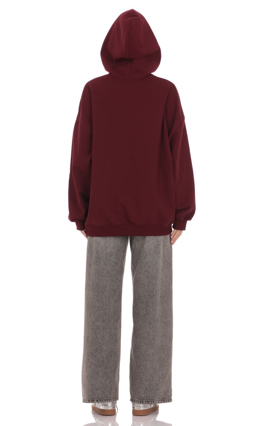 Изображение товара для Худи Lucy in the Sky цвета бургунди