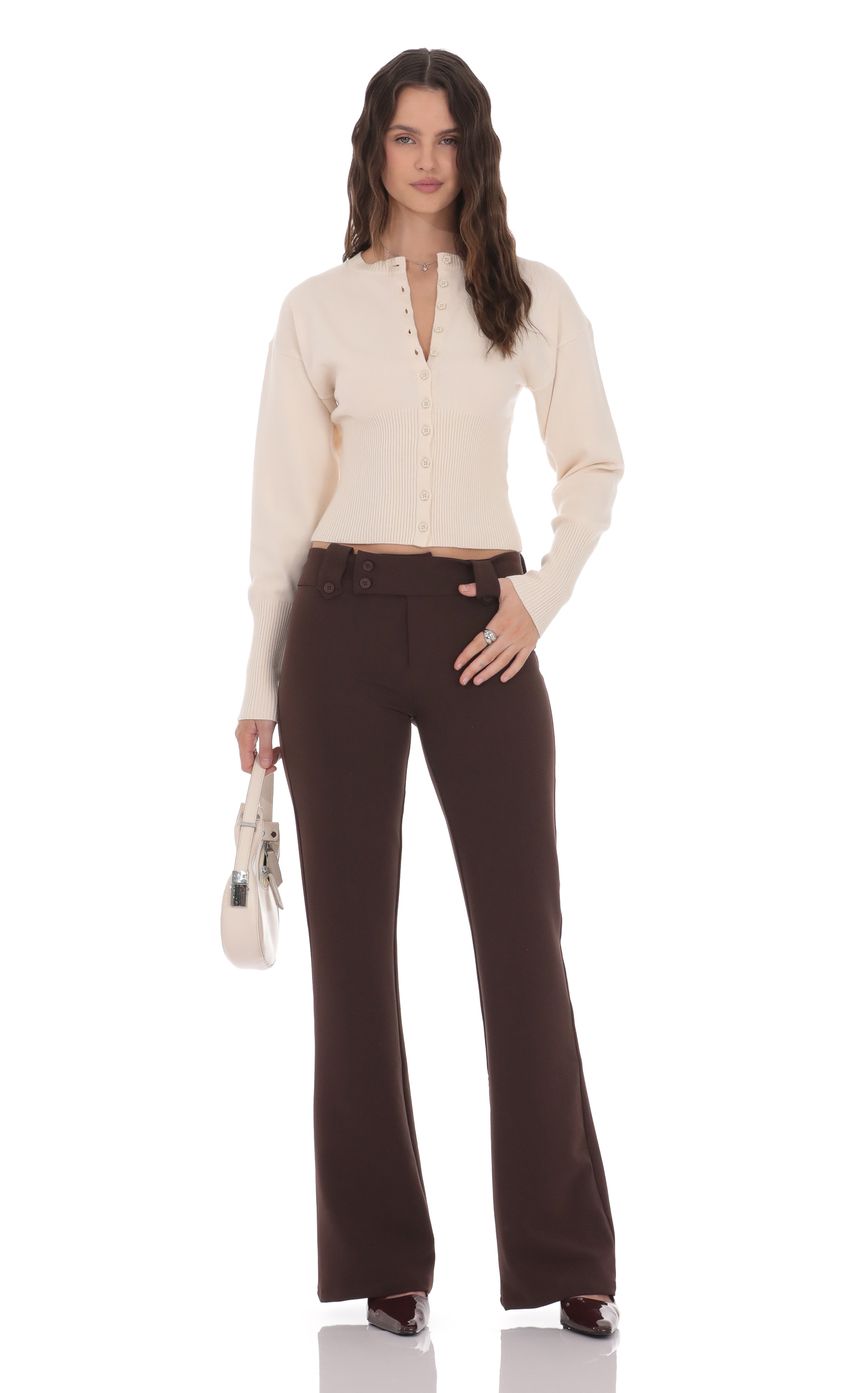 Изображение товара для Брюки-клёш с заниженной талией