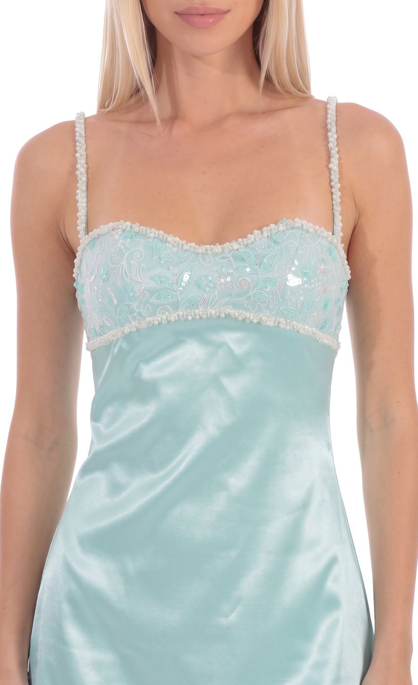 Product image for Sequin Sweetheart Mini Dress in Mint
