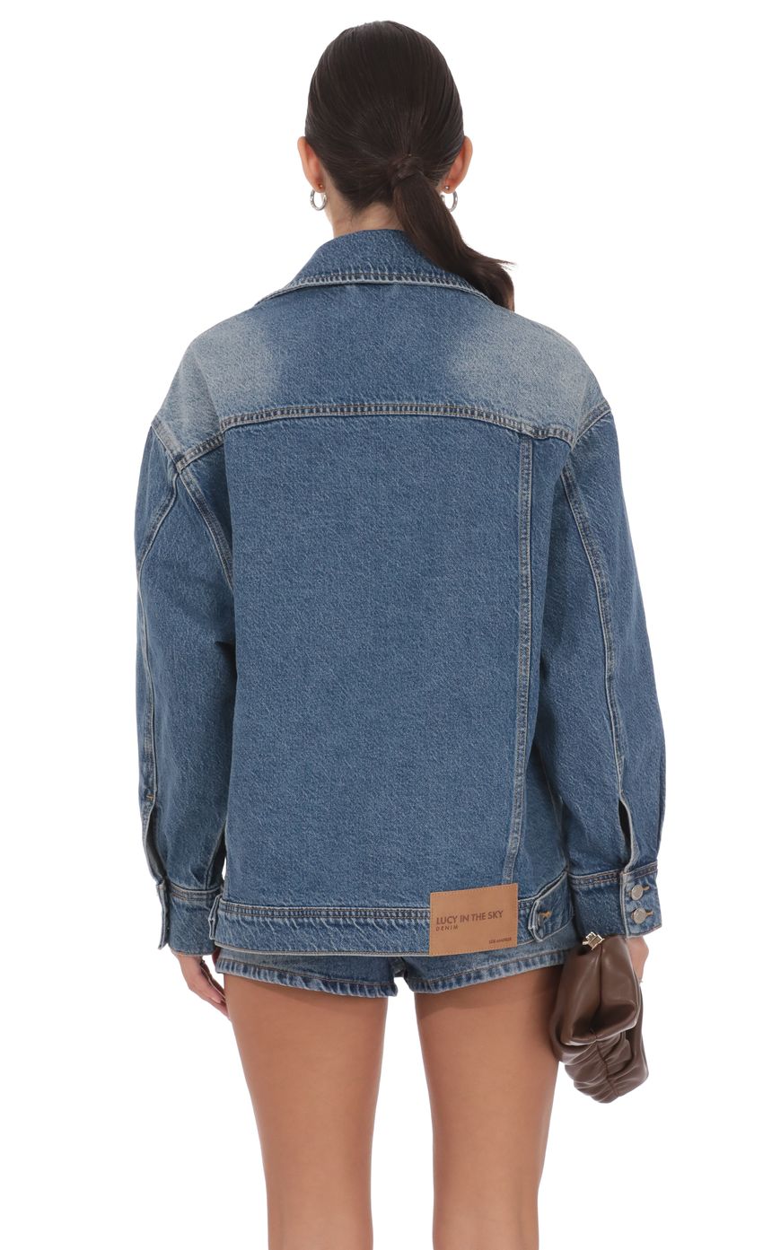 Product image for Oversized Denim Jacket in Blue