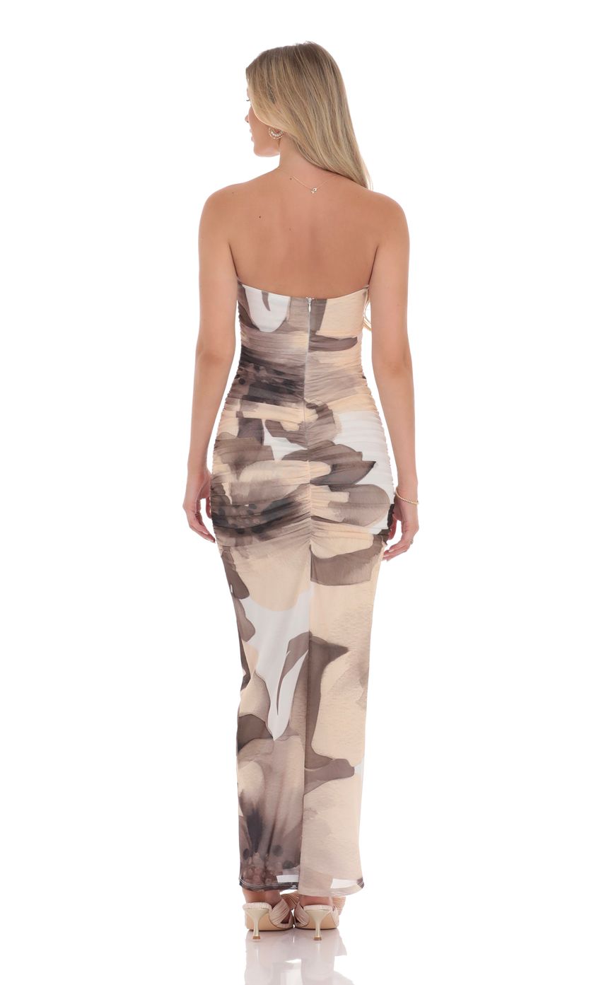Picture Embellished Floral Bodycon Maxi Dress in Brown. Source: https://media-img.lucyinthesky.com/data/product-media/850xAUTO/3650f66b-6187-4999-baa0-28dde01951d5.jpg