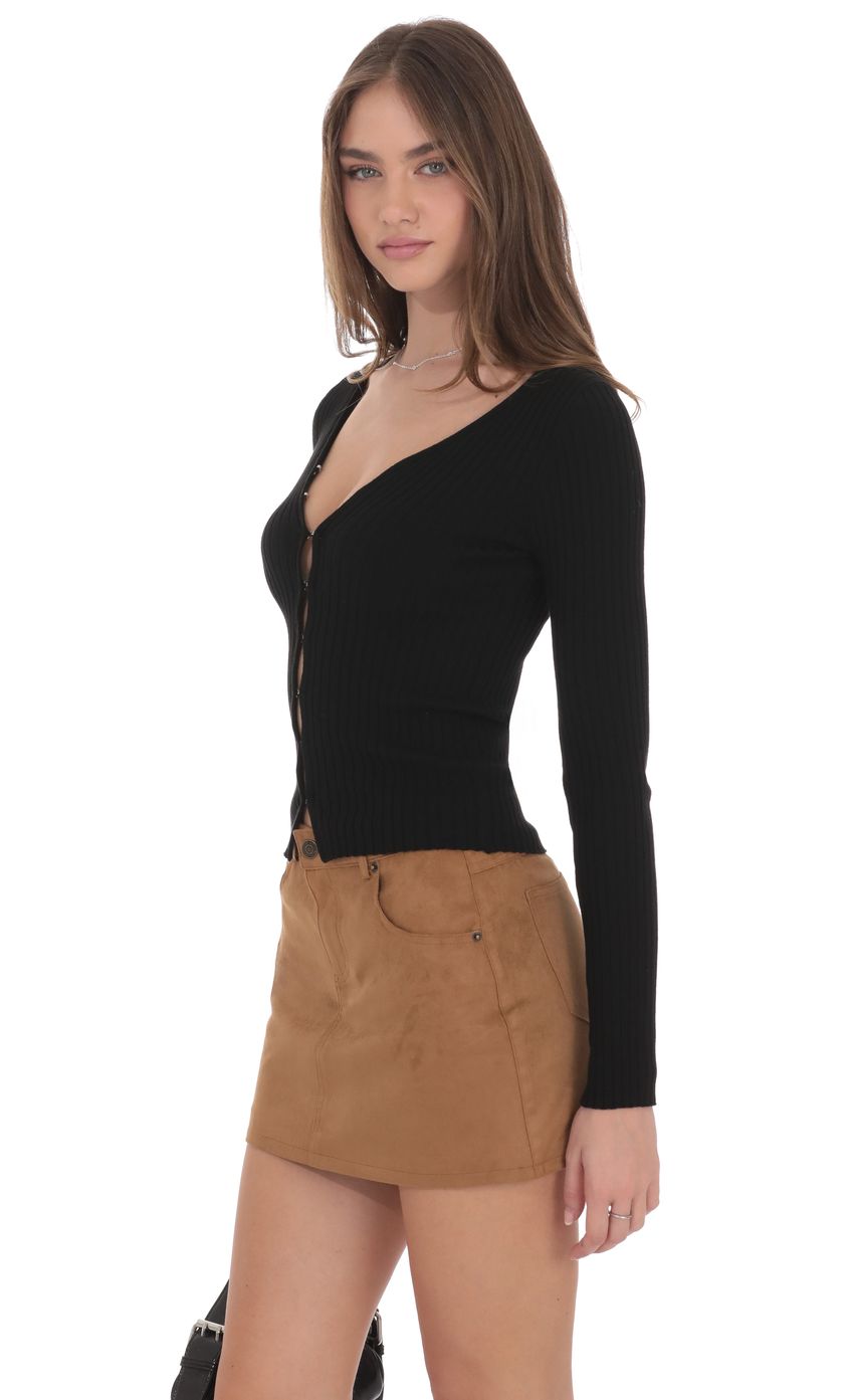 Product image for Suede Mini Skirt in Brown