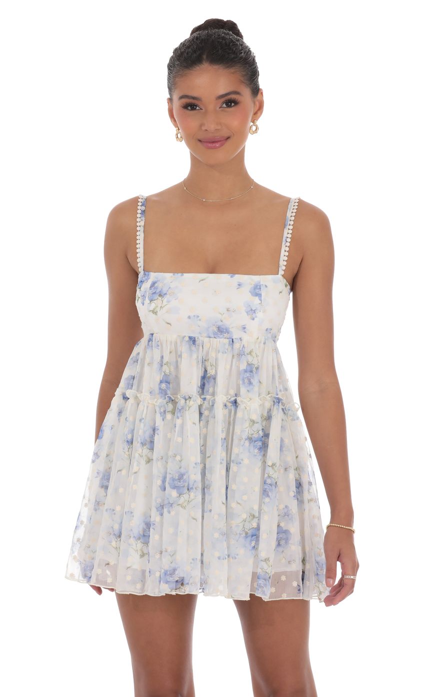 Picture Floral Babydoll Dress in White. Source: https://media-img.lucyinthesky.com/data/product-media/850xAUTO/3d70acb5-5b5e-4beb-b197-e5792927ad04.jpg