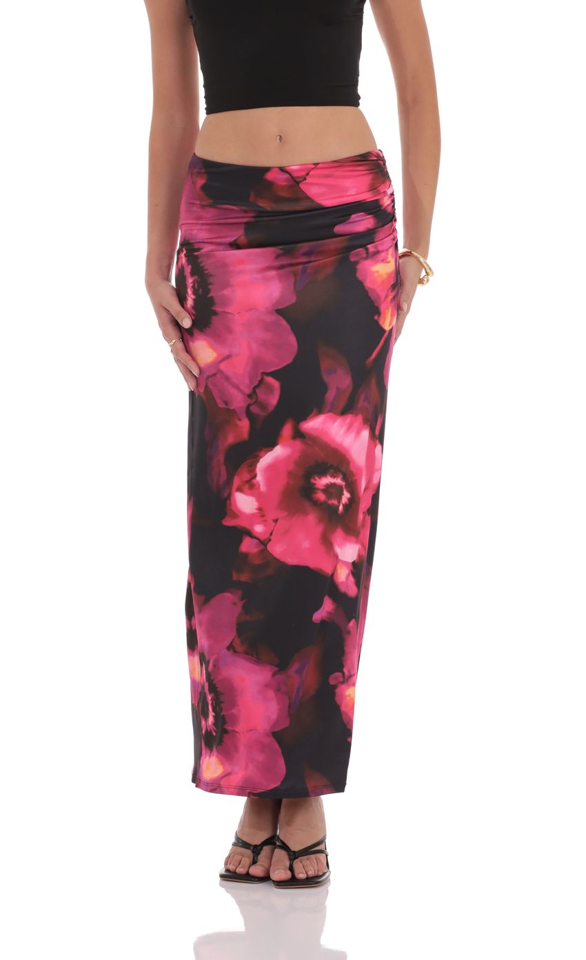 Picture Floral Maxi Skirt in Pink. Source: https://media-img.lucyinthesky.com/data/product-media/850xAUTO/4105236c-a3be-4f20-af47-690cda99b0e5.jpg