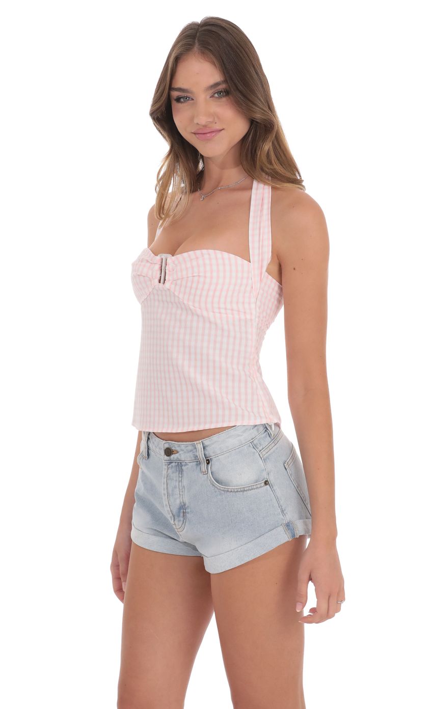 Picture Halter Top In Pink Plaid. Source: https://media-img.lucyinthesky.com/data/product-media/850xAUTO/4715c0d4-37a6-46b5-9c17-e83e65791330.jpg