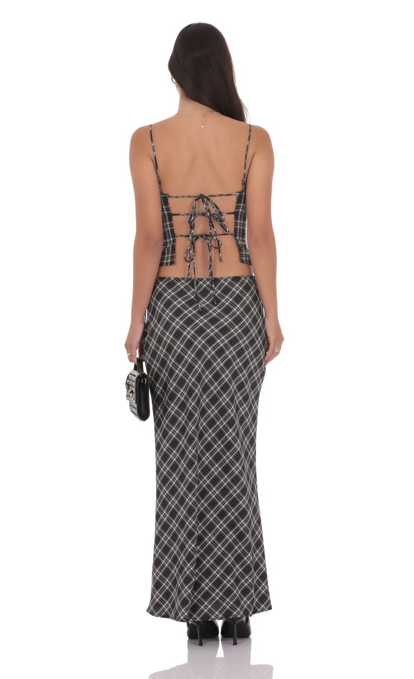 Изображение товара для Макси-юбка в клетку