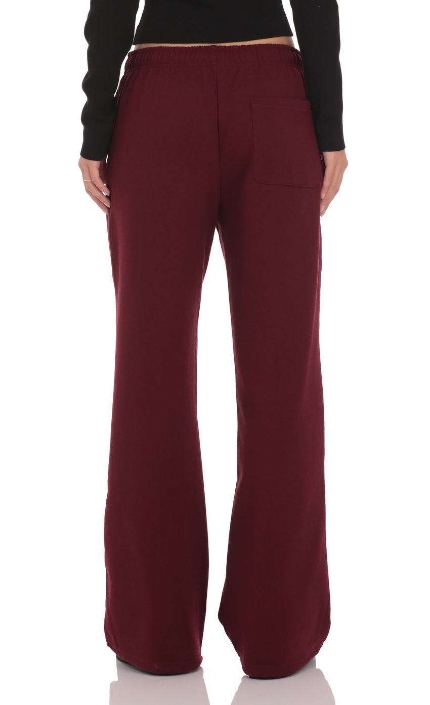 Изображение товара для Бордовые джоггеры с регулируемыми манжетами