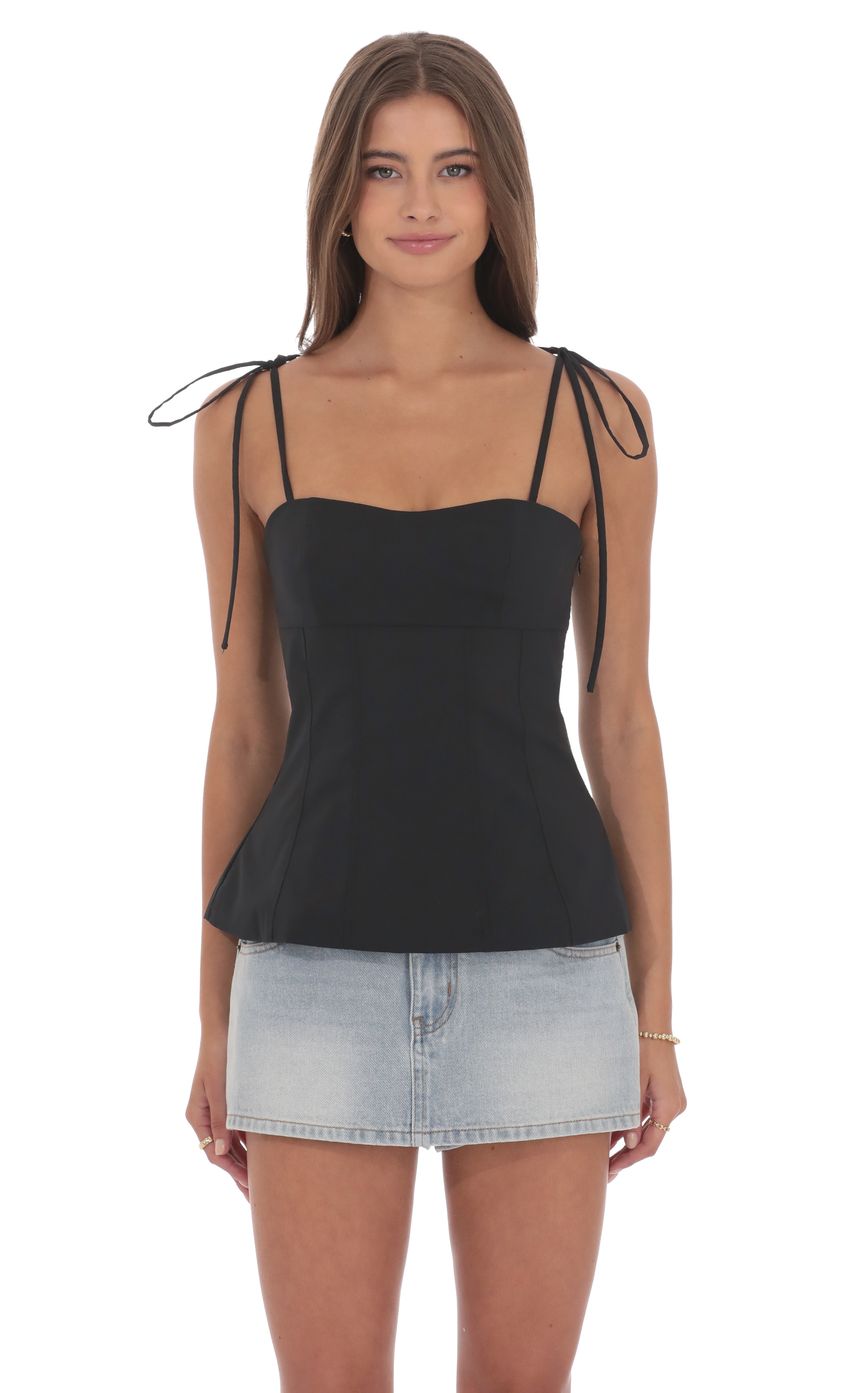Product image for Flare Top in Black