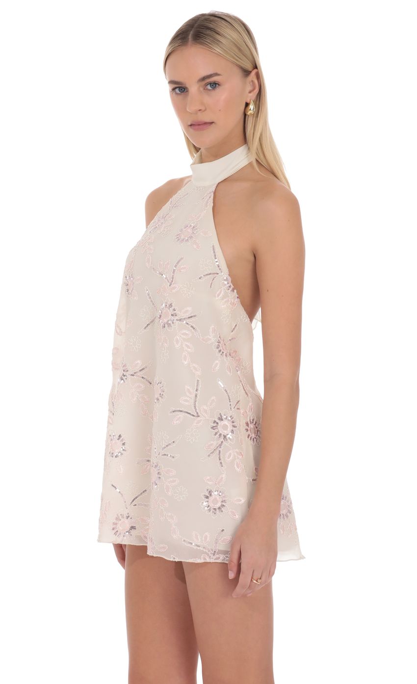 Product image for Auralisse Embellished Halter Mini Dress