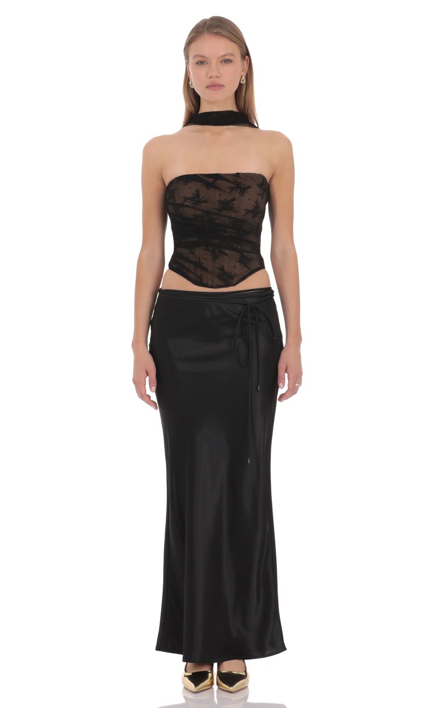 Product image for Paloma Satin Maxi Skirt