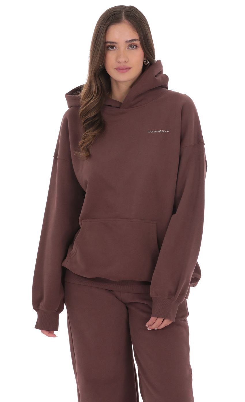 Product image for Los Angeles Fleece Hoodie in Brown
