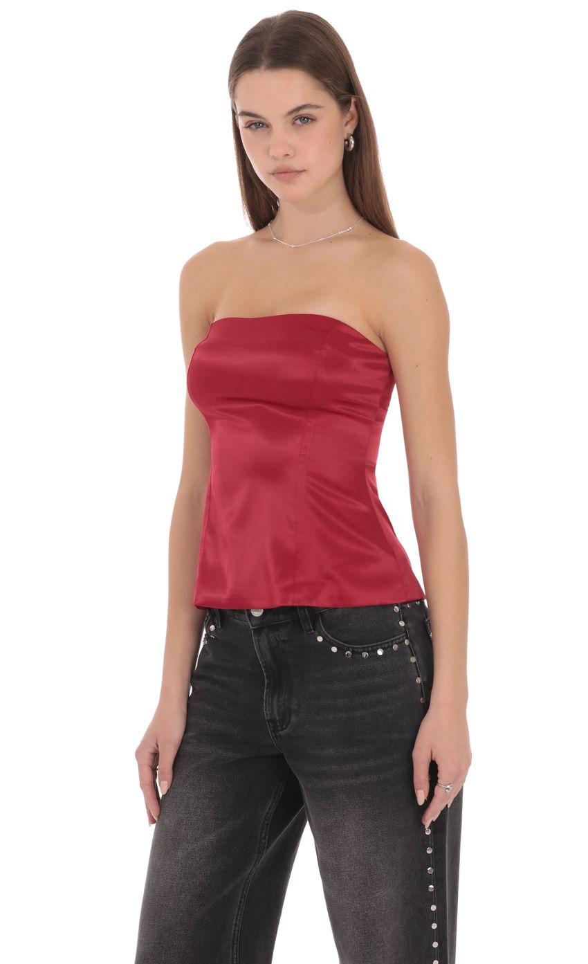 Product image for Anastasia Strapless Satin Top