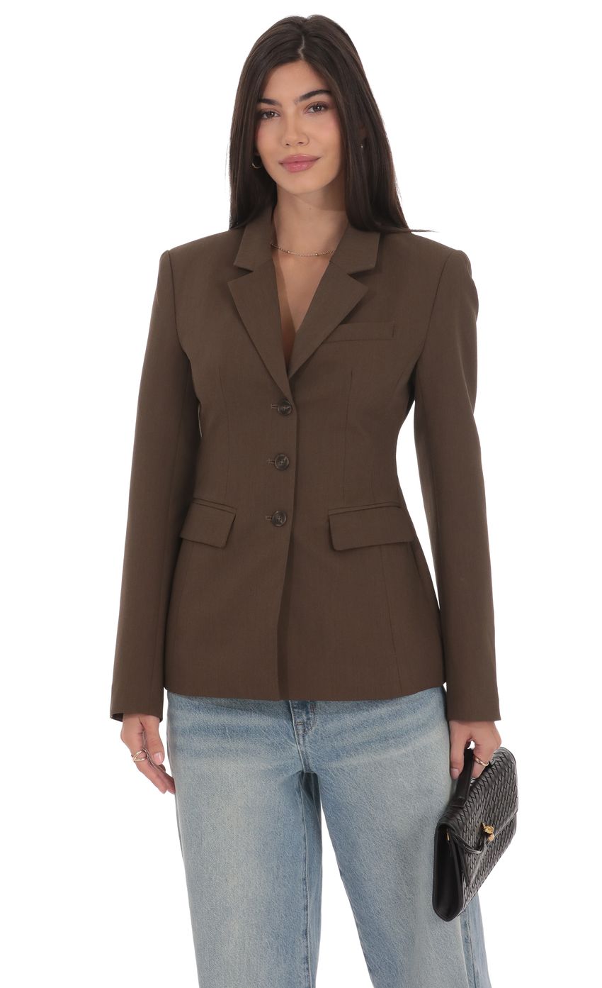 Product image for Tailored Blazer in Mocha