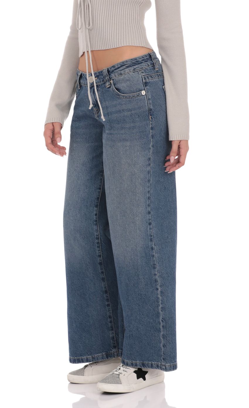 Изображение товара для Широкие джинсы с низкой посадкой