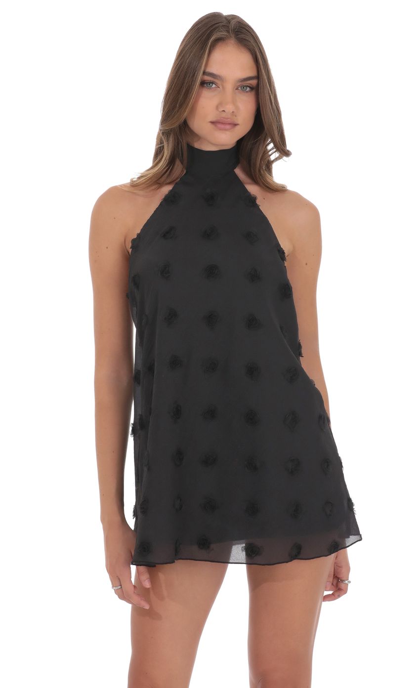 Product image for Florette Halter Shift Dress in Black